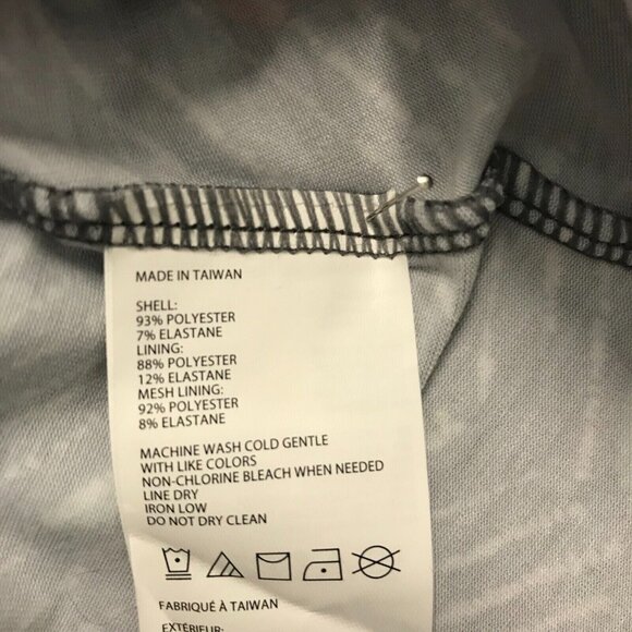 PRANA Sport Dress S Built In Bra Dark Gray Multi Color Athleisure Skypath Lined - Picture 5 of 9